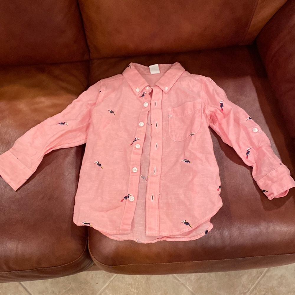 Boys pink with toucan birds size 4 babyGap